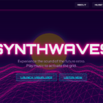 Synthwave One-Page landing template - Screenshot 2